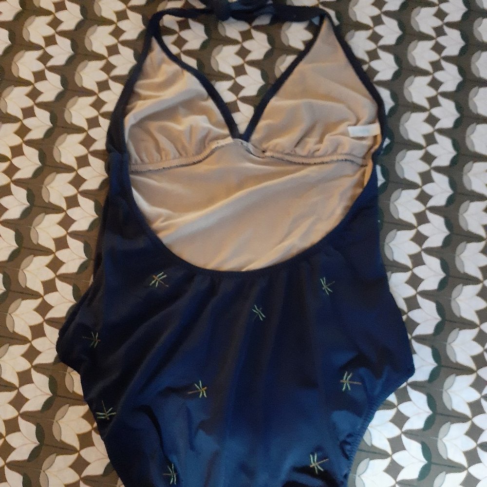 J CREW navy fireflies one-piece swimsuit - Picture 2 of 4